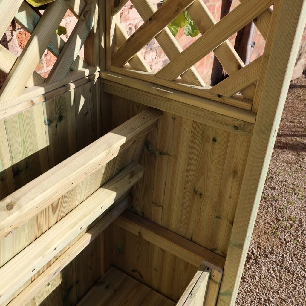 Churnet Valley Daisy 2 Seat Garden Arbour With Trellis 3511764162714 2